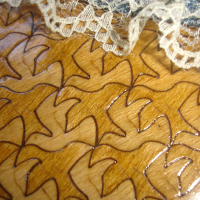 Mozaiekvloer - Vogels